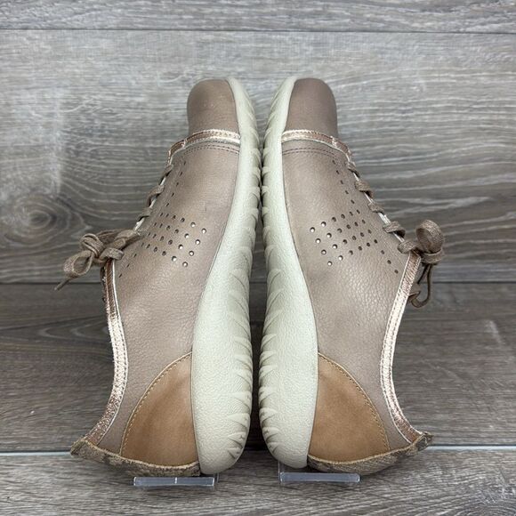 Naot Avena Stone Tan Nubuck Women’s Sz 7/EU 38 Metallic Lace Up Oxford Shoes - Picture 10 of 10